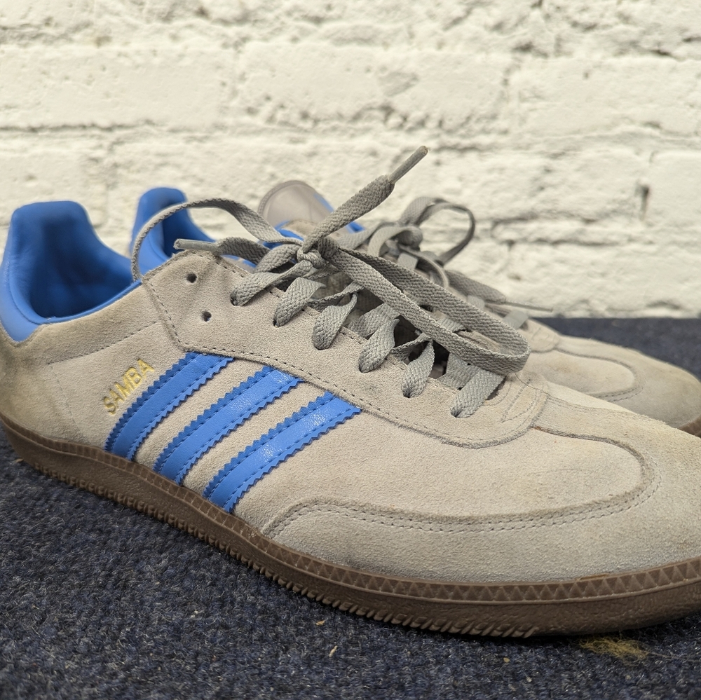 Men's 11.5 Adidas OG Samba G21983 - Aluminum blue